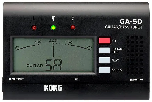 Korg GA-50 Цифровой хроматический тюнер для гитары/бас-гитары.