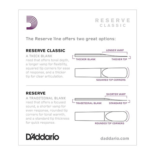 Rico DCT1025 Reserve Classic Трость для кларнета Bb.