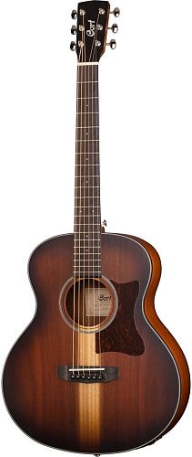 Cort Little-CJ-Blackwood-OPLB-WBAG CJ Series Электроакустическая гитара 3/4, цвет санберст.