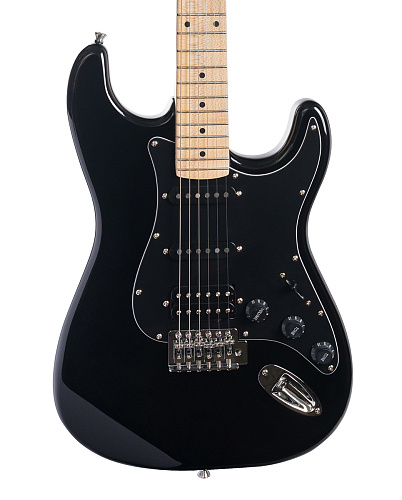 Rockdale Stars Plus HSS Maple Black Электрогитара.