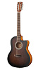 Cort Jade-E-Nylon-DBB Jade Series Классическая гитара со звукоснимателем.-0
