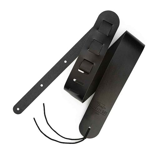 1221-65-1-BLK Ремень для гитары, кожаный, черный.