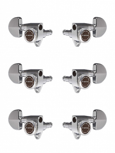 Gotoh SG301-MGT-20-C-L3+R3 Комплект колков для гитары 3+3, локовые, хром.