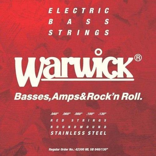 Warwick 42300 ML 5B (40-130) Струны для 5-струнной бас-гитары.