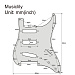 Musiclily MX1388CM Защитная накладка для электрогитары, Fender Stratocaster, 3 слоя, кремовая.-3