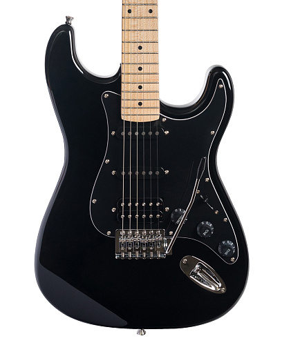 Rockdale Stars Plus HSS Maple Black Электрогитара.
