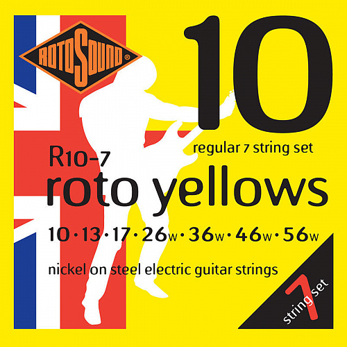 Rotosound R10-7 Strings Nickel Regular (10-56) Струны для электрогитары.